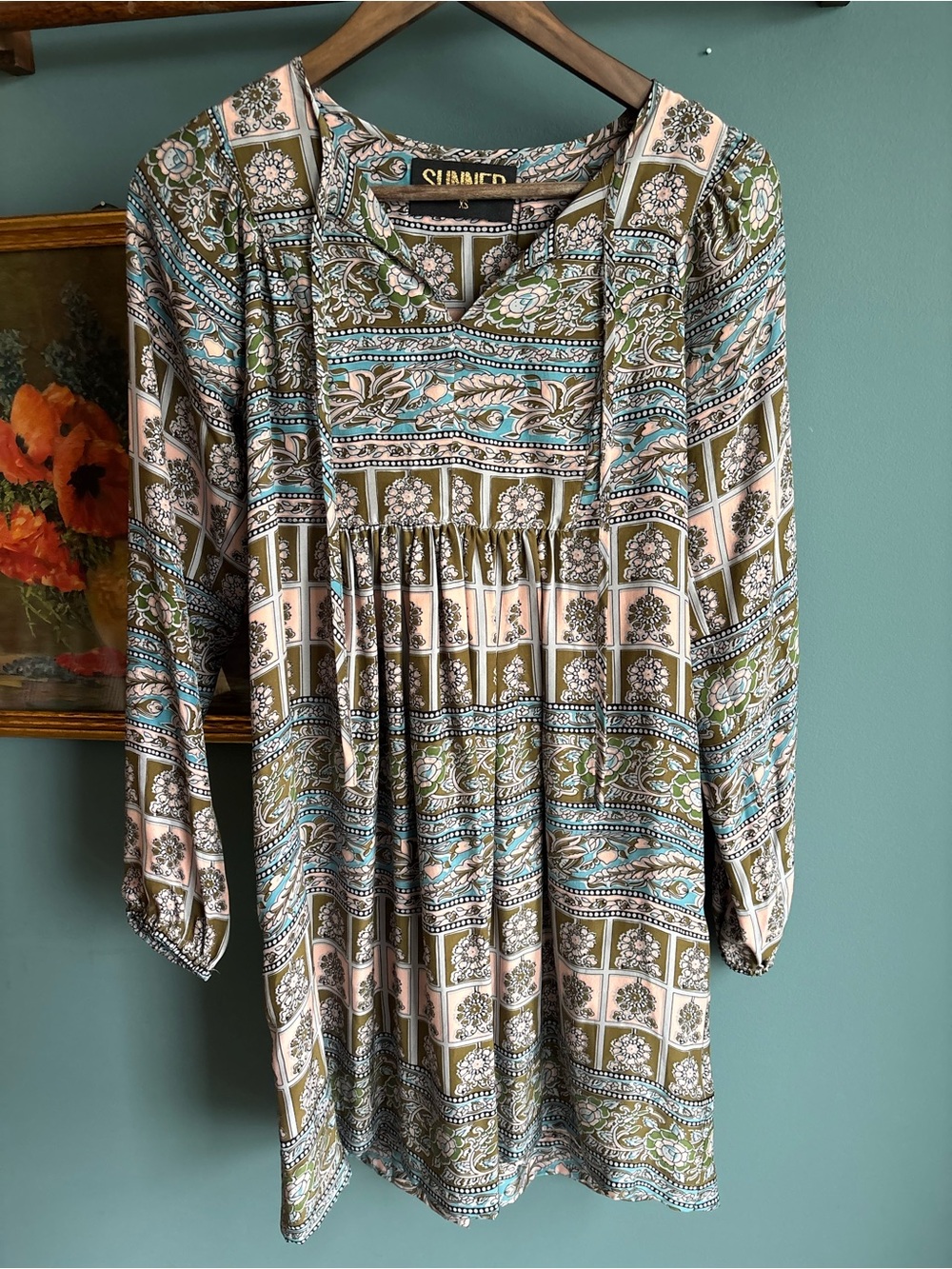 Sunner Anthropologie Silk Dress